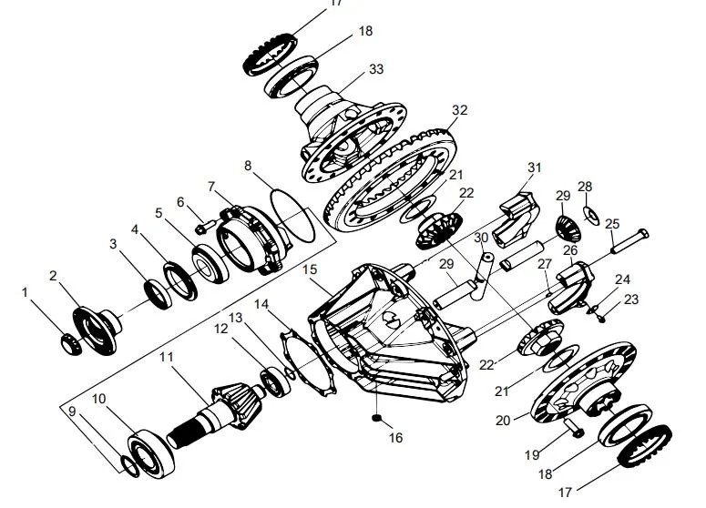 Axle Housing Assembly for Sany Lgmg Toly Mining Truck Spare Parts