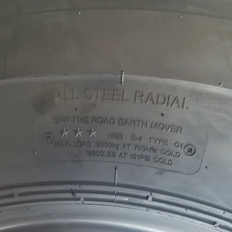 Tires for Lgmg Construction Machinery Weichai Truck Spare Parts