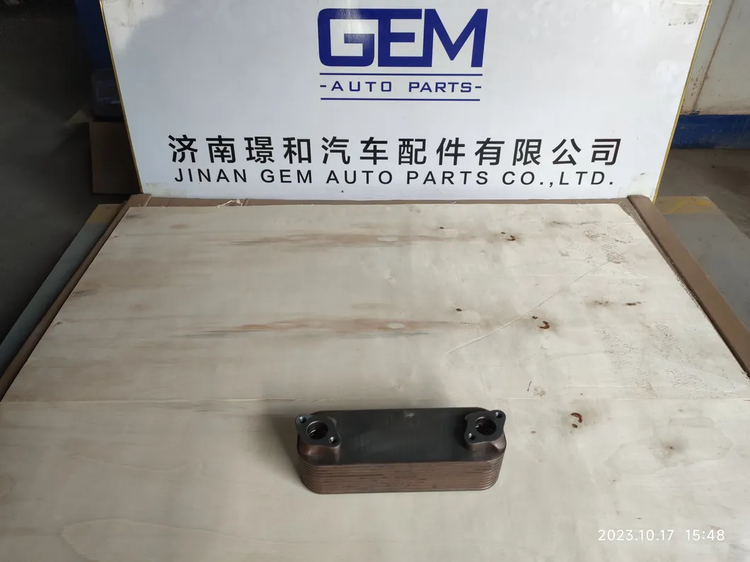 200V05601-0166 Oil Cooler with Sealing Gasket for Sinotruk Sitrak Truck Spare Parts