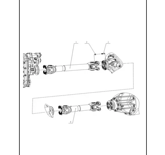 Truck Spare Transmission Shaft Components 87022000008 for Tonly Tl875