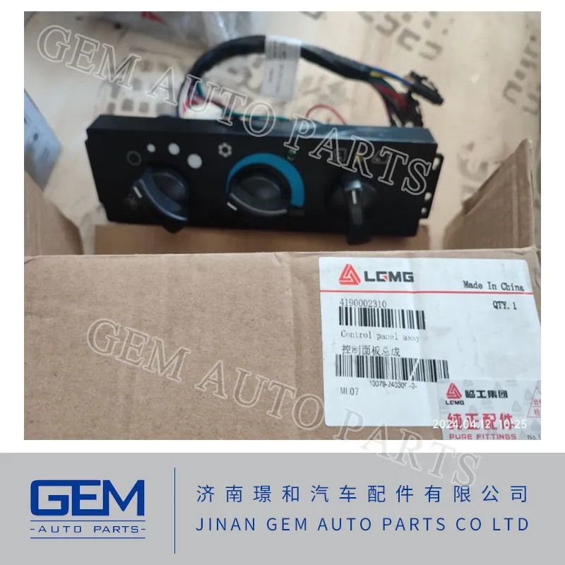 Heavy Dunp Truck Parts 4190002310 Control Panel for Lgmg Mt50 Mt60 Mt86 Mt95h Cmt96 Mt105 off Road Mining Truck Tipper Truck Spare Parts