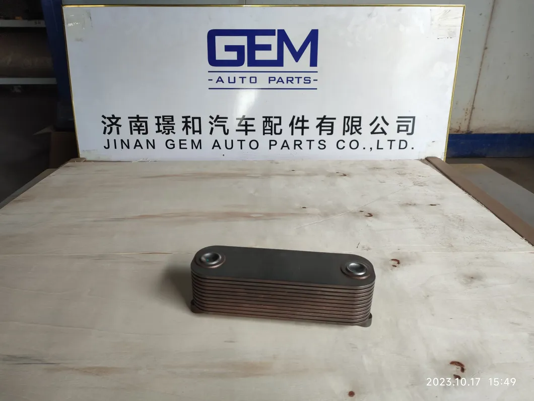 200V05601-0166 Oil Cooler with Sealing Gasket for Sinotruk Sitrak Truck Spare Parts