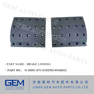 Dz90149346032 Brake Pad Lining for for Lgmg Sinotruck HOWO Shacman Spare Parts