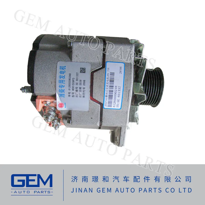 Wd615 Wd10g178e Diesel Engine Generator Weichai Power Truck Spare Parts 612600090248 Alternator