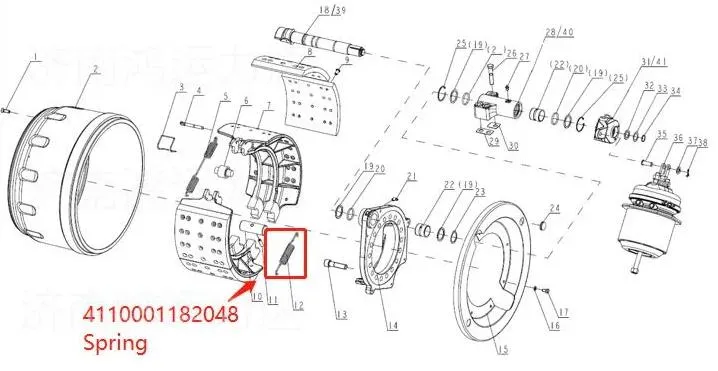 Spring Dz9112440531/9112440524 for Lgmg Tonly Truck Spare Parts Mining Parts